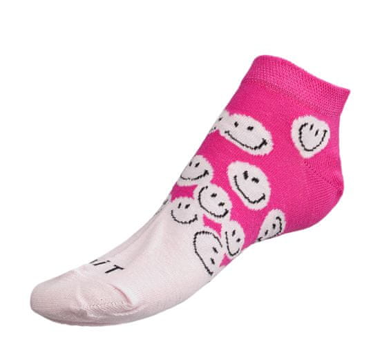 Bellatex Ponožky nízke Smile - 35-38 - ružová, svetlá ružová