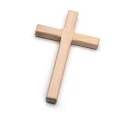 Drevený kríž 12cm svetlý