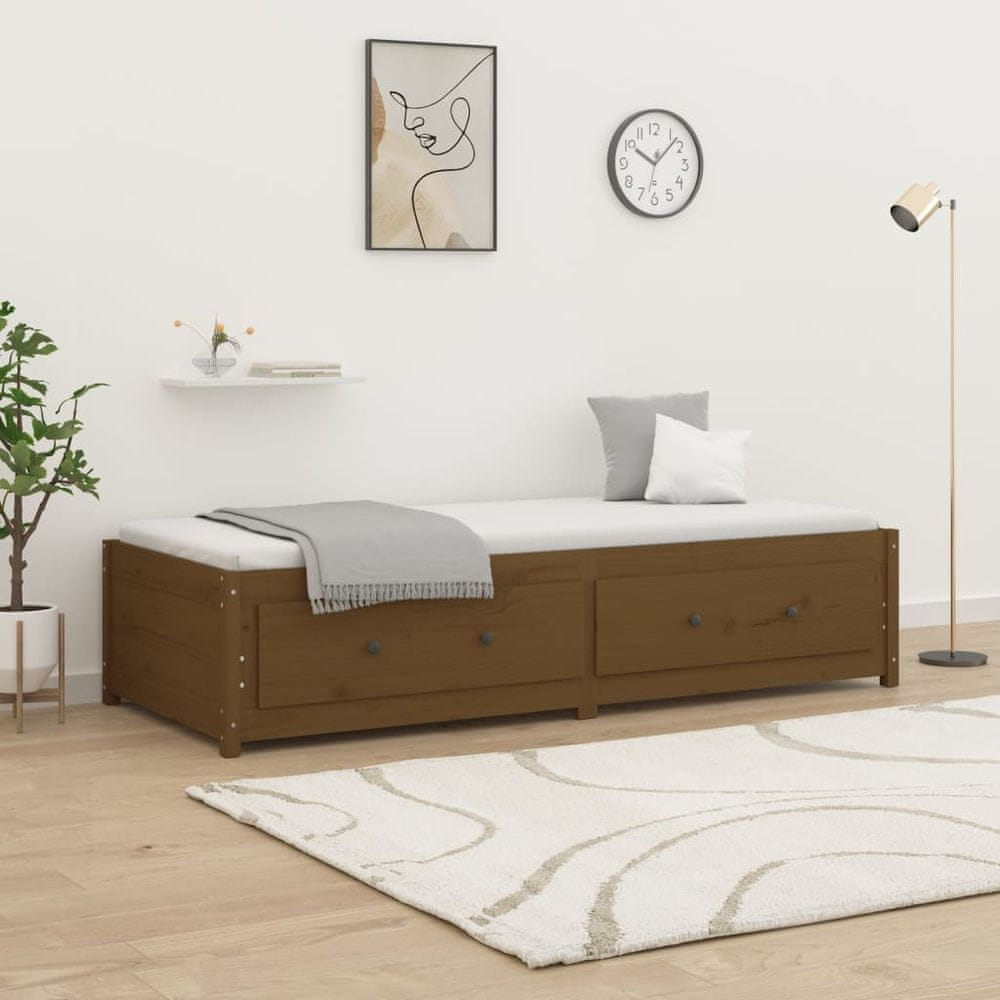 Petromila vidaXL Denná posteľ medovo-hnedá 80x200 cm borovicový masív