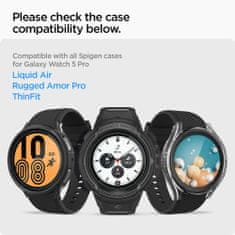 Spigen Ochranné Tvrdené Sklo Glas.Tr ”Ez-Fit” 2-Pack Samsung Galaxy Watch 5 Pro (45 Mm)