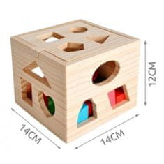 Kruzzel Edukačná drevená kocka Kruzzel