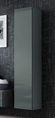 Cama meble Skrinka na stenu Vigo 180 - sivá / sivý lesk