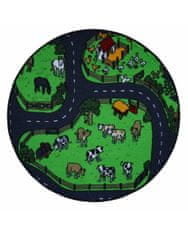 Detský kusový koberec Farma II. kruh 57x57 (priemer) kruh