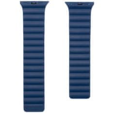 FIXED Magnetic Strap silikonový řemínek s magnetickým zapínáním Apple Watch 42 mm/44 mm modrý, FIXMST-434-BL