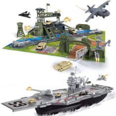 iMex Toys Obrovský letecký vojenský set 90x65x18cm