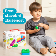 Farfarland Mäkké senzorické kocky „Veselá doprava“ - 10 častí. Vzdelávacie hračky pre bábätká a batoľatá.