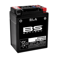 BS-BATTERY V továrni aktivovaný akumulátor BB14L-A2 (FA) (YB14L-A2 (FA)) SLA