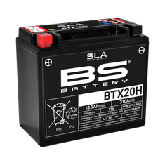 BS-BATTERY V továrni aktivovaný akumulátor BTX20 (FA) (YTX20 (FA)) SLA