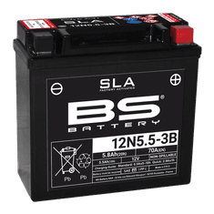 BS-BATTERY V továrni aktivovaný akumulátor 12N5.5-3B (FA) SLA