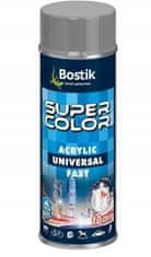 Bostik Super Color Akryl 400 ml univerzálny lak v spreji sivý