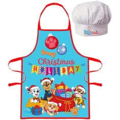 EUROSWAN Vianočná zástera s kuchárskou čiapkou Tlapková patrola - Paw Patrol