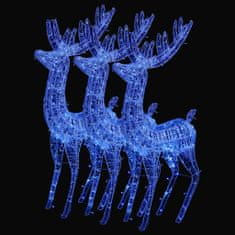 Vidaxl XXL Akrylové vianočné soby 250 LED 3 ks 180 cm modré