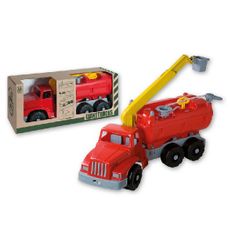 Androni Giant Trucks hasičský automobil s plošinou a funkčnou striekačkou - dĺžka 74 cm
