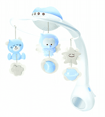 Infantino Hudobný kolotoč s projekciou 3v1 modrý