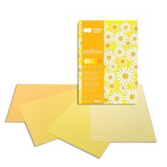 Happy Color Blok s farebnými papiermi A4 Deco 170 g - žlté odtiene