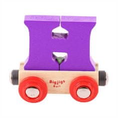 Bigjigs Toys Bigjigs Rail Vagónik drevené vláčikodráhy - Písmeno H