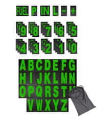 SEFIS tabuľky abecedy a čísel k pitboardu zelená