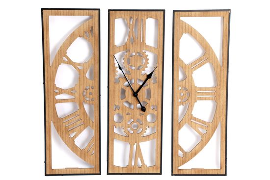 Sifcon Nástenné drevené hodiny 59x58 cm
