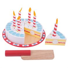 Bigjigs Toys Krájacia narodeninovú tortu