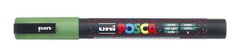 Uni-ball POSCA akrylový popisovač - zelený 0,9 - 1,3 mm