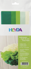 HEYDA Sada hodvábnych papierov 50 x 70 cm - zelenožltý mix