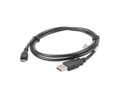 Lanberg Micro USB (M) na USB-A (M) 2.0 kábel 1m, čierny