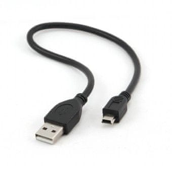 Gembird Kábel USB A-MINI 5PM 2.0 30cm HQ, pozlátené kontakty