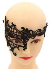 Northix Maska na oči Glamorous & Sensual – Masquerade – čierna 