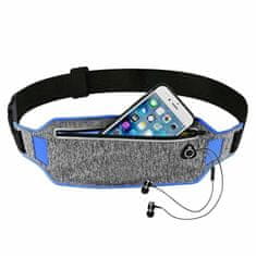 Northix Bežecký pás s mobilným priečinkom - sivý a modrý 