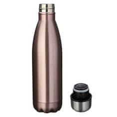 Northix Izolovaná fľaša na vodu z nehrdzavejúcej ocele - Rosé/Gold 