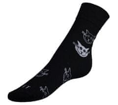 Ponožky Mačka čierna - 35-38 - čierna, biela