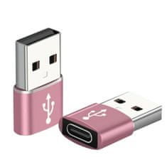 Northix Bezdrôtový adaptér USB-C na USB-A – ružový 