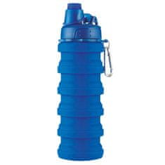 Northix Skladacia fľaša na vodu zo silikónu - modrá 