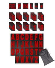 SEFIS tabuľky abecedy a čísel k pitboardu červená