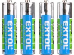Extol Energy Batéria zink-chloridové, 4ks, 1,5V AA (R6)