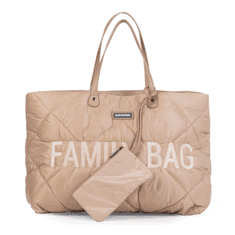 Childhome Cestovná taška Family Bag Puffered Beige