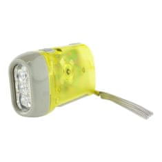 Northix Ručne ovládaná LED baterka - žltá 