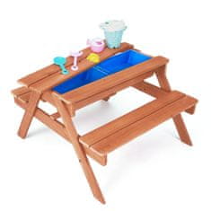 Teamson Teamson Kids - Vonkajší stôl a stoličky Oasis Sety hračiek - Teplá čerešňa
