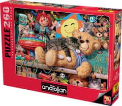 AnaTolian Puzzle Mačiatka na poličke s hračkami 260 dielikov
