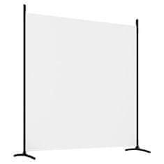 Vidaxl 3-panelový paraván biely 525x180 cm látkový