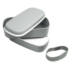 Northix Lunchbox, Bento Box – šedá 