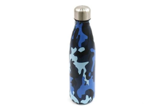 Sifcon Fľaša na vodu CAMOUFLAGE, modrá, 500 ml