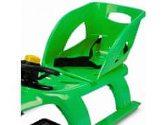 Prosperplast Zelené sane BULLET CONTROL so sedadlom a pásmi