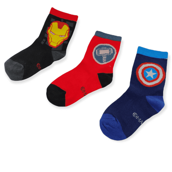EUROSWAN Chlapčenské vysoké ponožky Avengers 3 ks