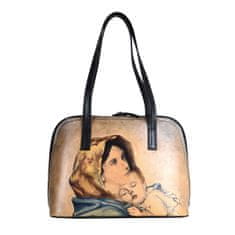 VegaLM Ručne maľovaná kabelka inšpirovaná motívom Roberto Ferruzzi - Madonnina