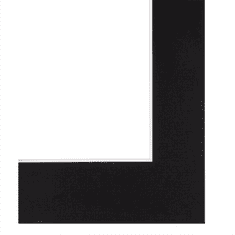 pasparta čierna, 30x40 cm / 20x30 cm