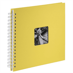 HAMA album klasický špirálový FINE ART 28x24 cm, 50 strán, žltá, biele stránky
