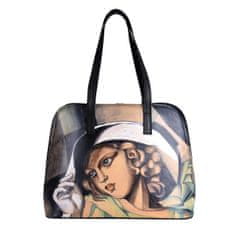 VegaLM Ručne maľovaná kabelka inšpirovaná motívom Tamara de Lempicka