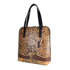 VegaLM Ručne maľovaná kabelka inšpirovaná motívom Gustav Klimt – Strom života nr.2