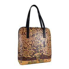 VegaLM Ručne maľovaná kabelka inšpirovaná motívom Gustav Klimt – Strom života nr.2